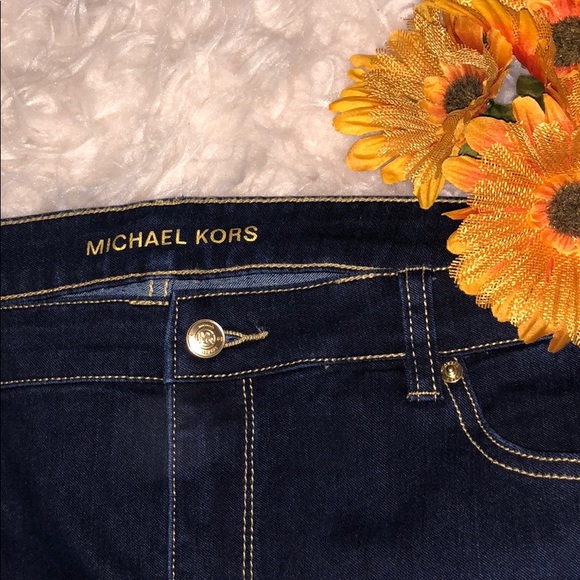 Michael Kors Izzy Skinny Jeans Overdyed Indigo 14 - Picture 8 of 8